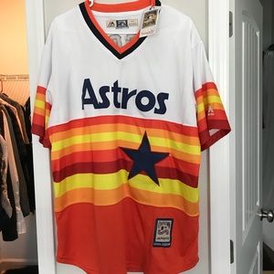 NWT Houston Astros #7 Craig Biggio Rainbow Jersey